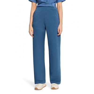 Betty Barclay - 6325 1659 Wijde stretch broek jeans blauw.